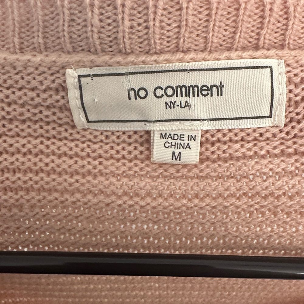 V-Neck Chevron Sweater in Pink, Gray, and Cream - Picture 5 of 6